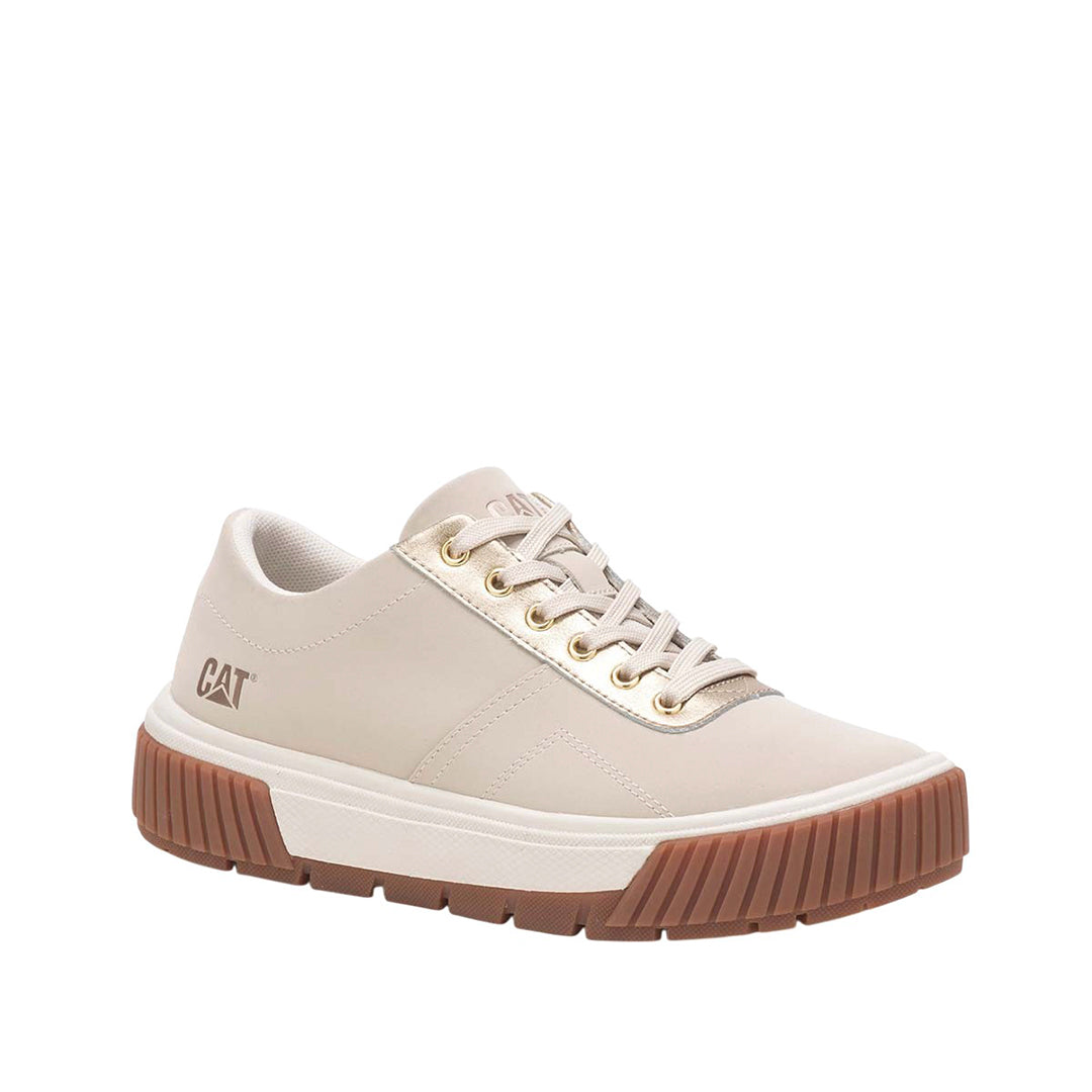 Sneakers AMP gold para mujer color beige