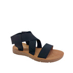 Sandalias flats Ana para mujer color negro