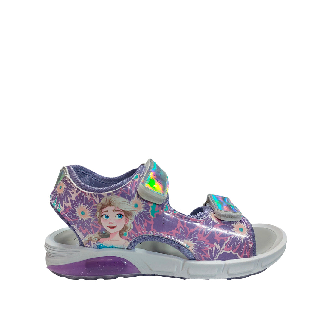 Sandalias Frozen para niña color morado