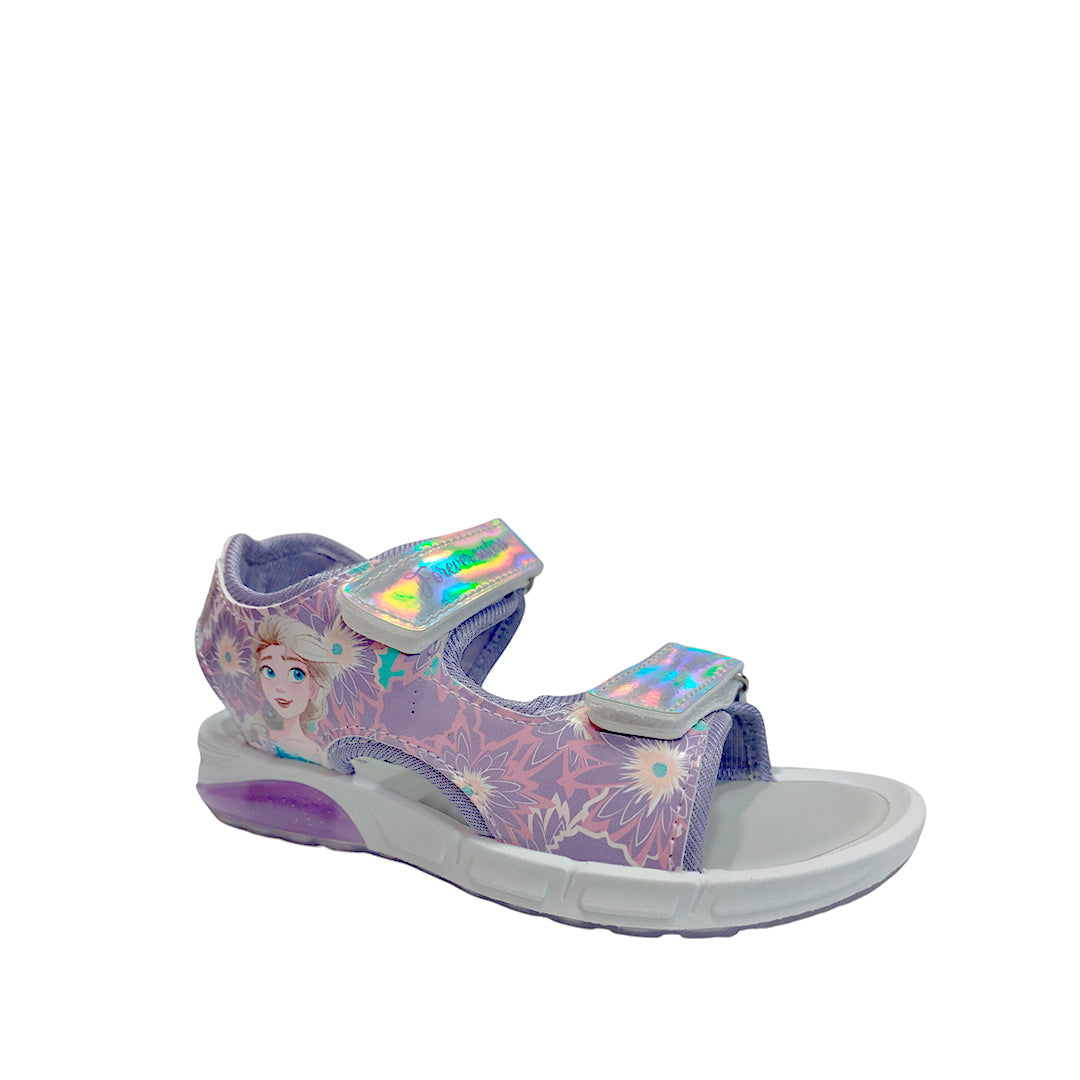 Sandalias Frozen para niña color morado