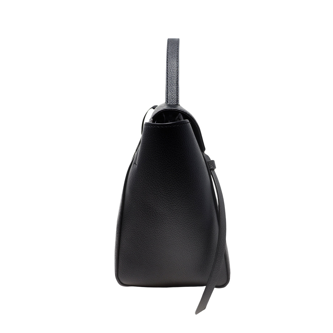 Cartera satchel Eureka para mujer color negro