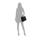 Cartera satchel Eureka para mujer color negro