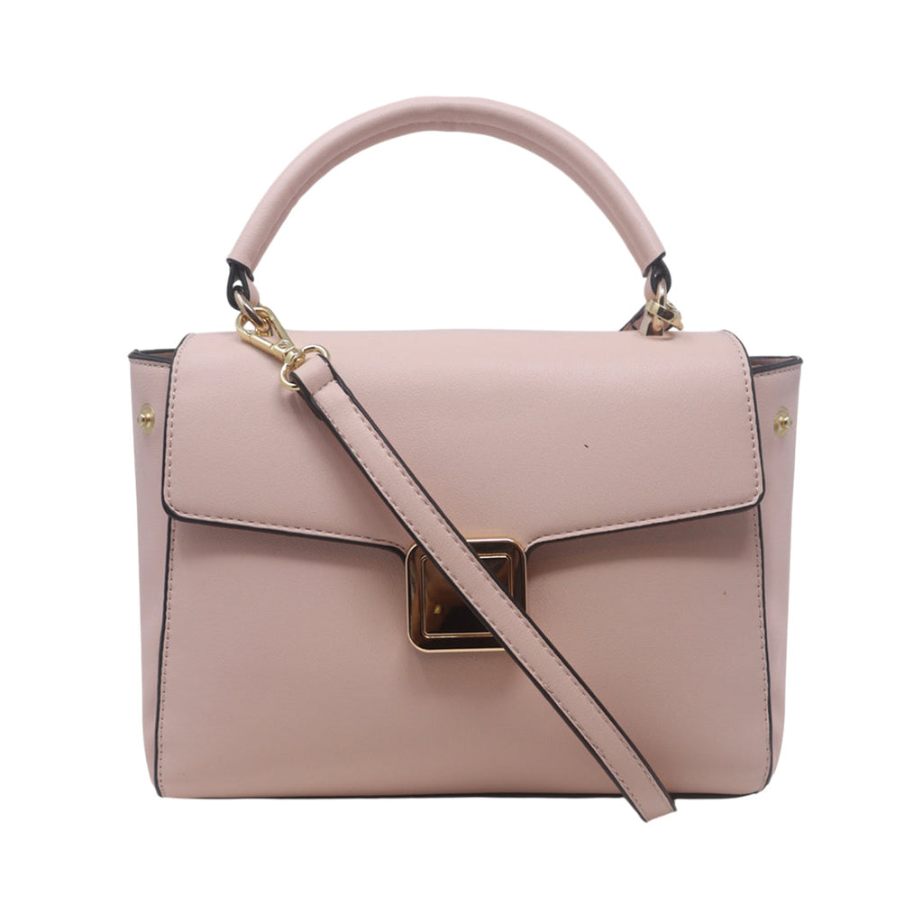 Cartera satchel Silvana para mujer color blush