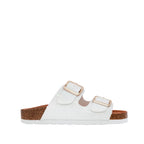 Sandalias flats Beatriz para niña color blanco