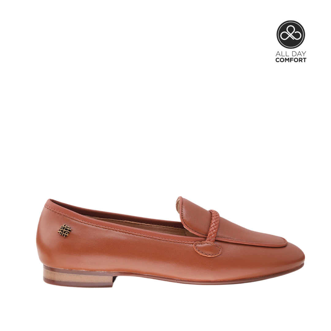 Mocasines Azucena para mujer color tan