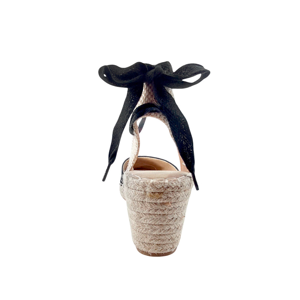 Cuña Elena para mujer color negro