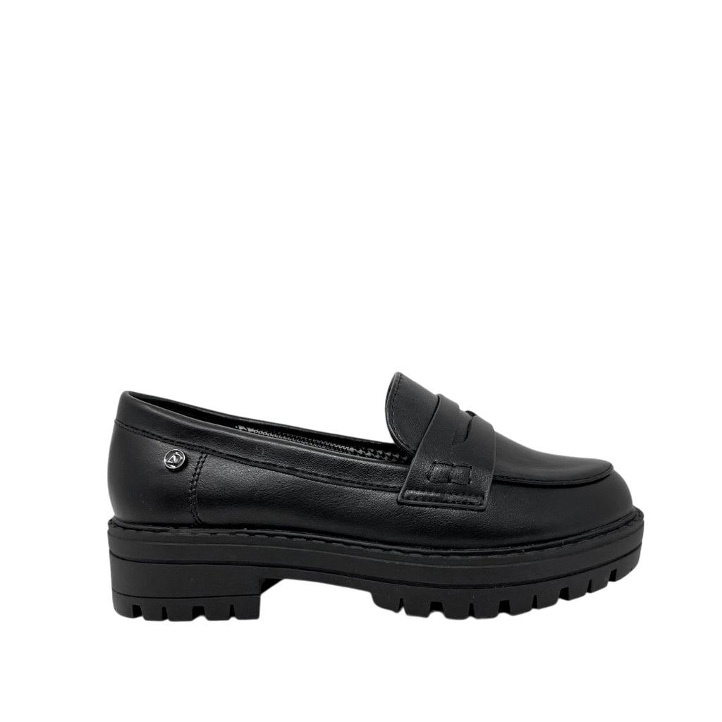 Mocasines Caddy para niña color negro