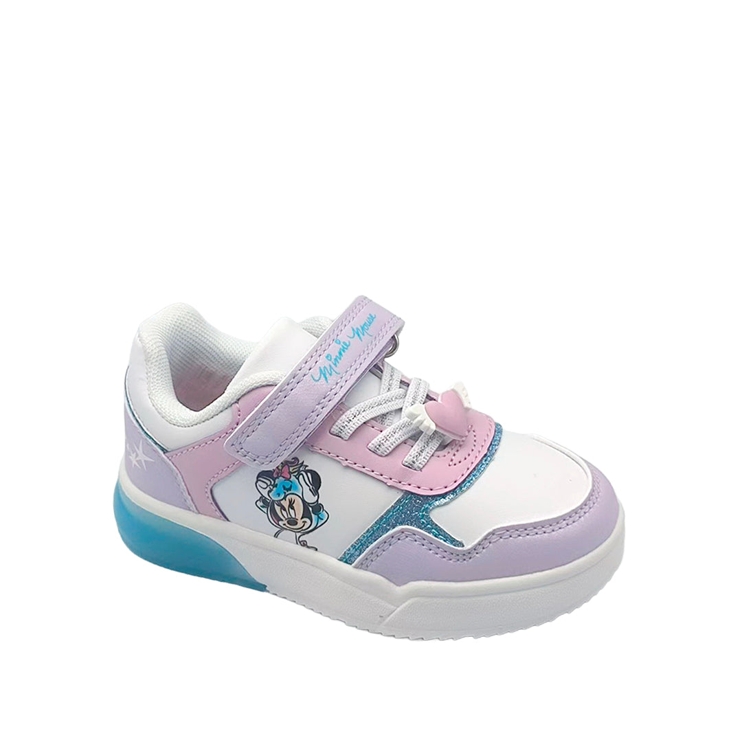 Tennis Minnie para niña color rosado