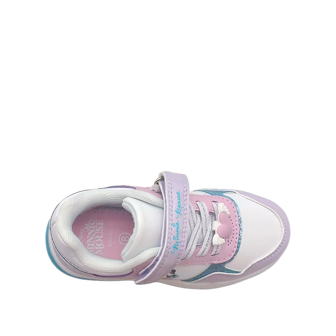 Tennis Minnie para niña color rosado