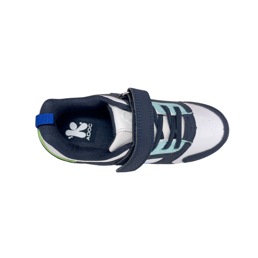 Sneakers con luces Glen para niño color blanco, azul y negro