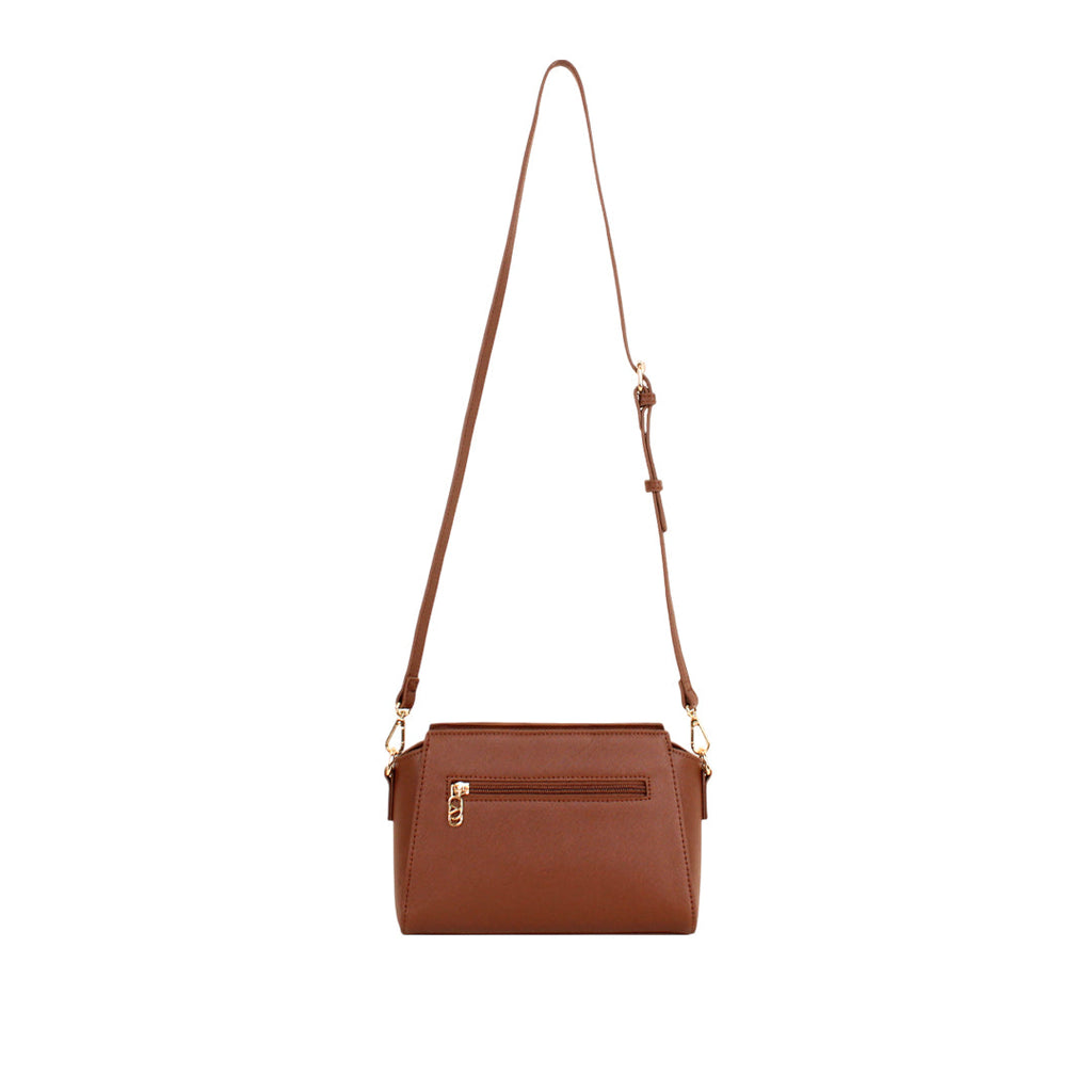 Cartera crossbody Judy para mujer color tan