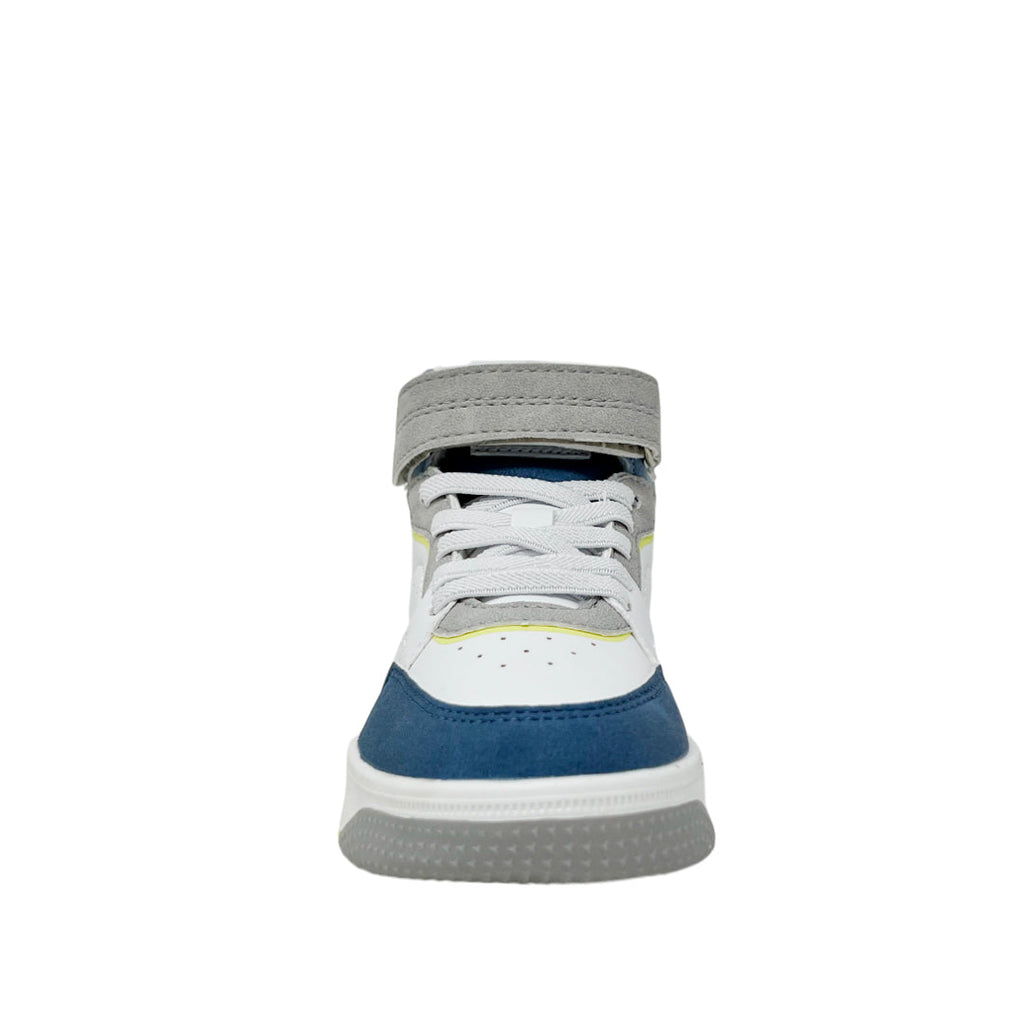 Botas Kimo para niño color celeste y blanco