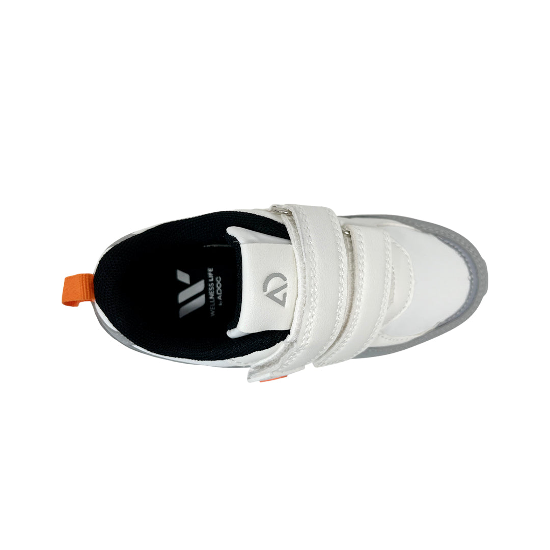 Tennis Kael para niño color gris y blanco