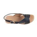 Sandalias de cuña Pamela para mujer color negro