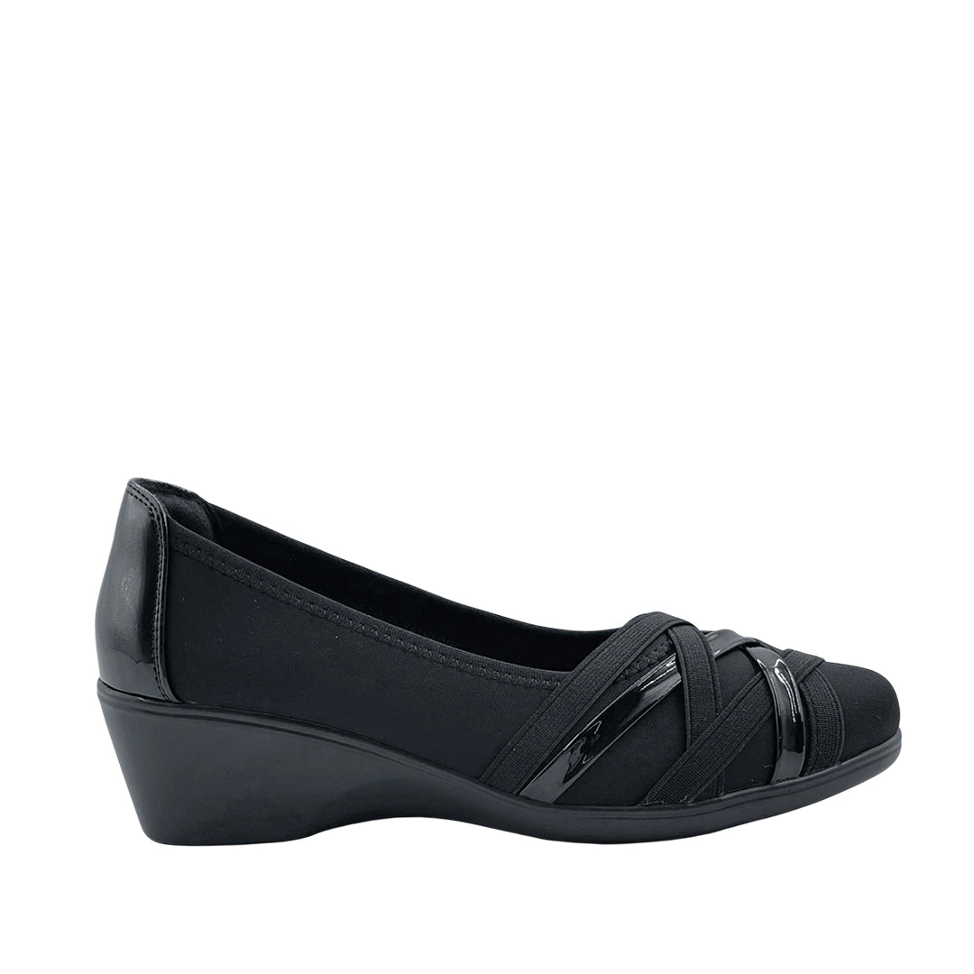 Cuñas Mary para mujer color negro