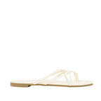 Sandalias flats Karim para mujer color hueso