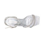 Sandalias de tacón Wilda para mujer color plateado