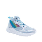 Sneakers Conny para niña color plateado