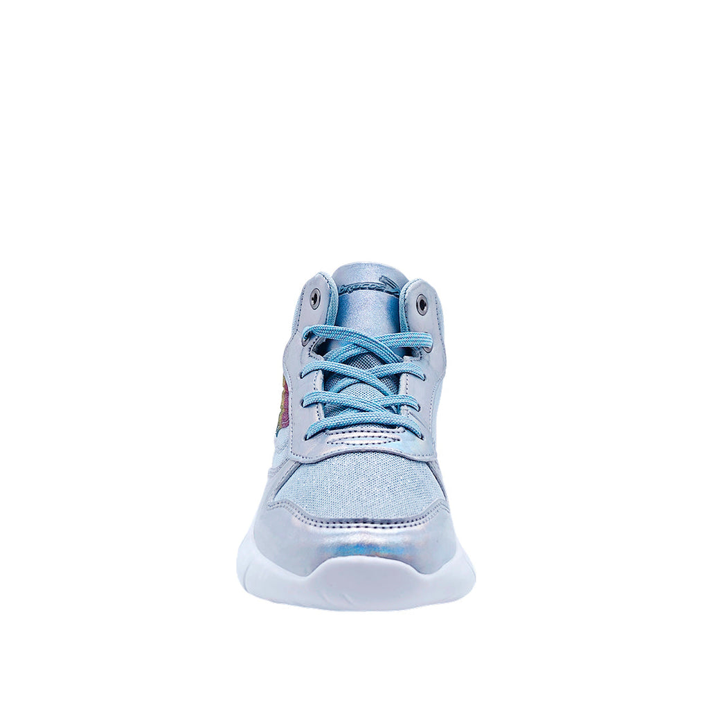 Sneakers Conny para niña color plateado