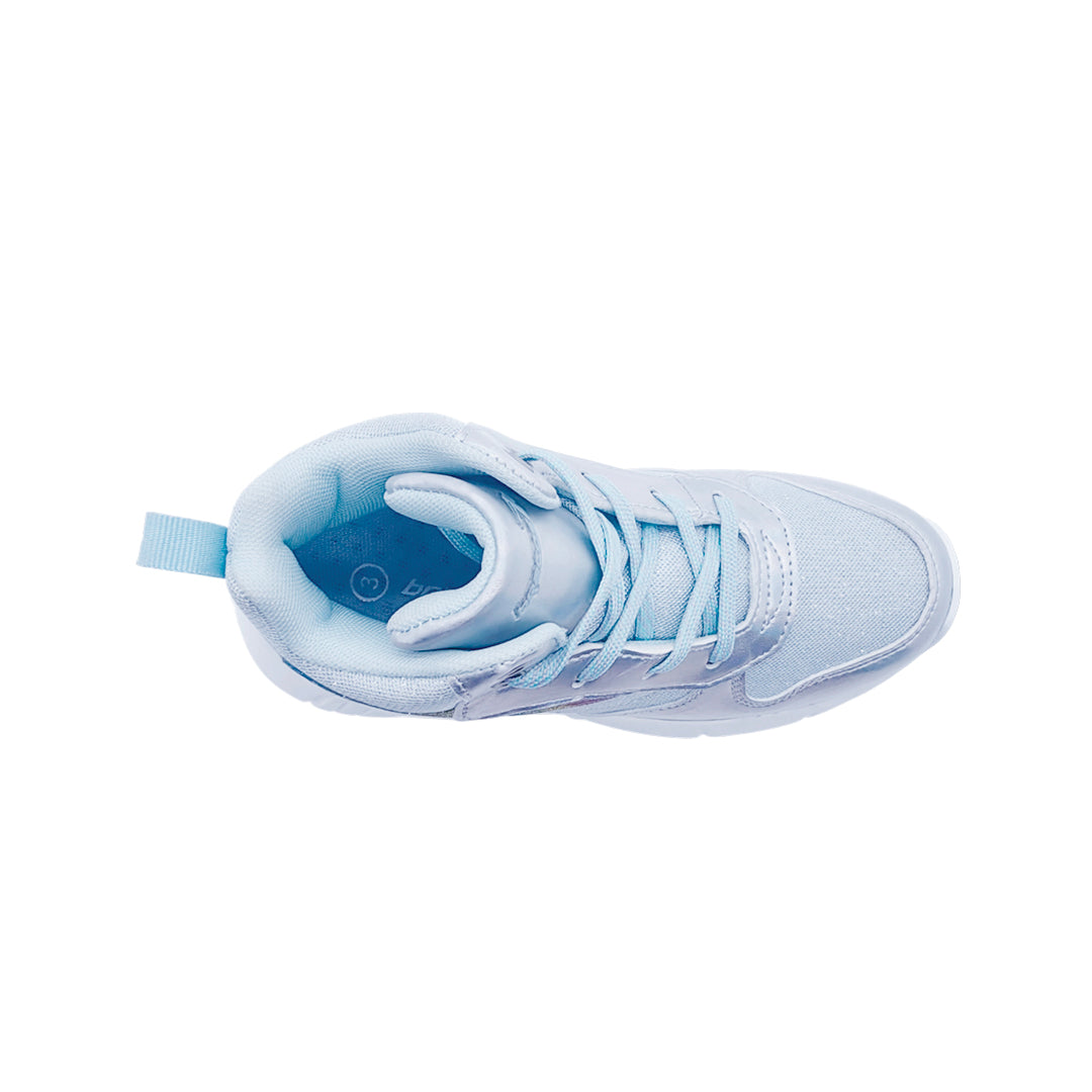 Sneakers Conny para niña color plateado