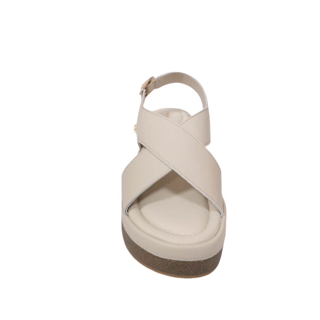 Sandalias de plataforma Vianey 2 para mujer color hueso