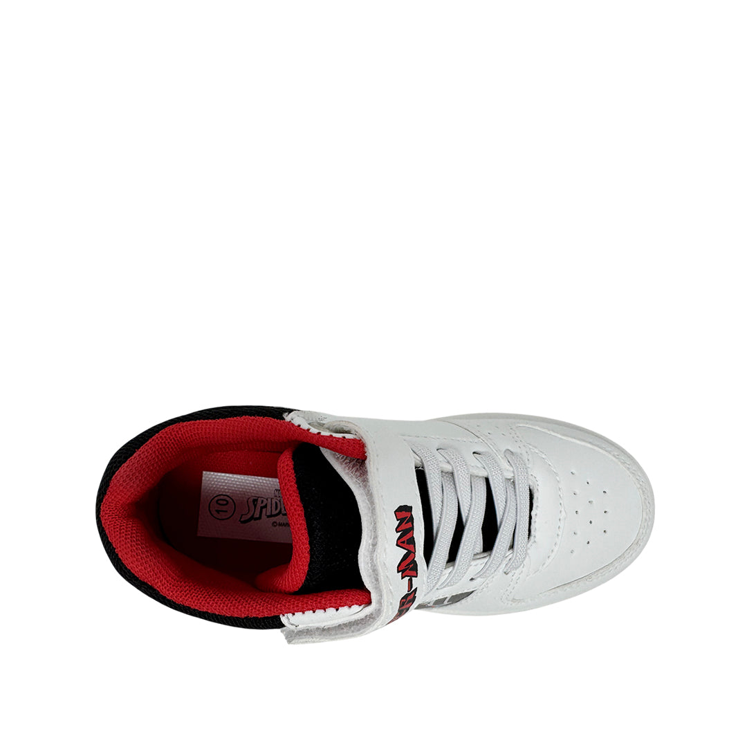 Sneakers tipo botín Spider para niño color blanco