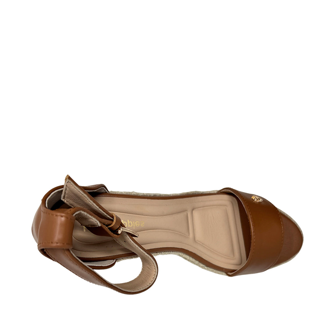 Sandalias de cuña Priyanka 2 para mujer color café