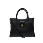 Cartera satchel Uga para mujer color negro