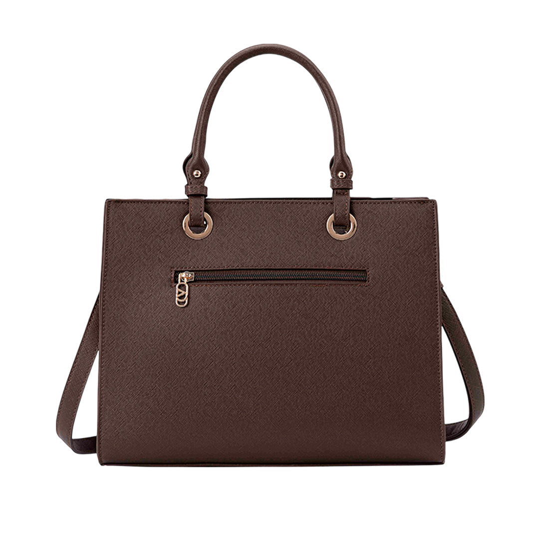 Cartera tote Zina para mujer color café