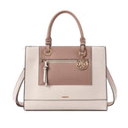 Cartera tote Zina para mujer color hueso