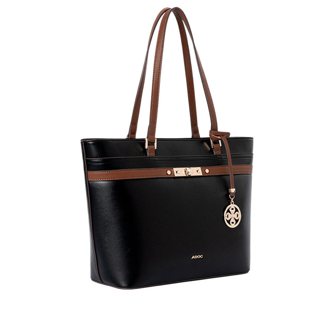 Cartera tote Tea para mujer color negro