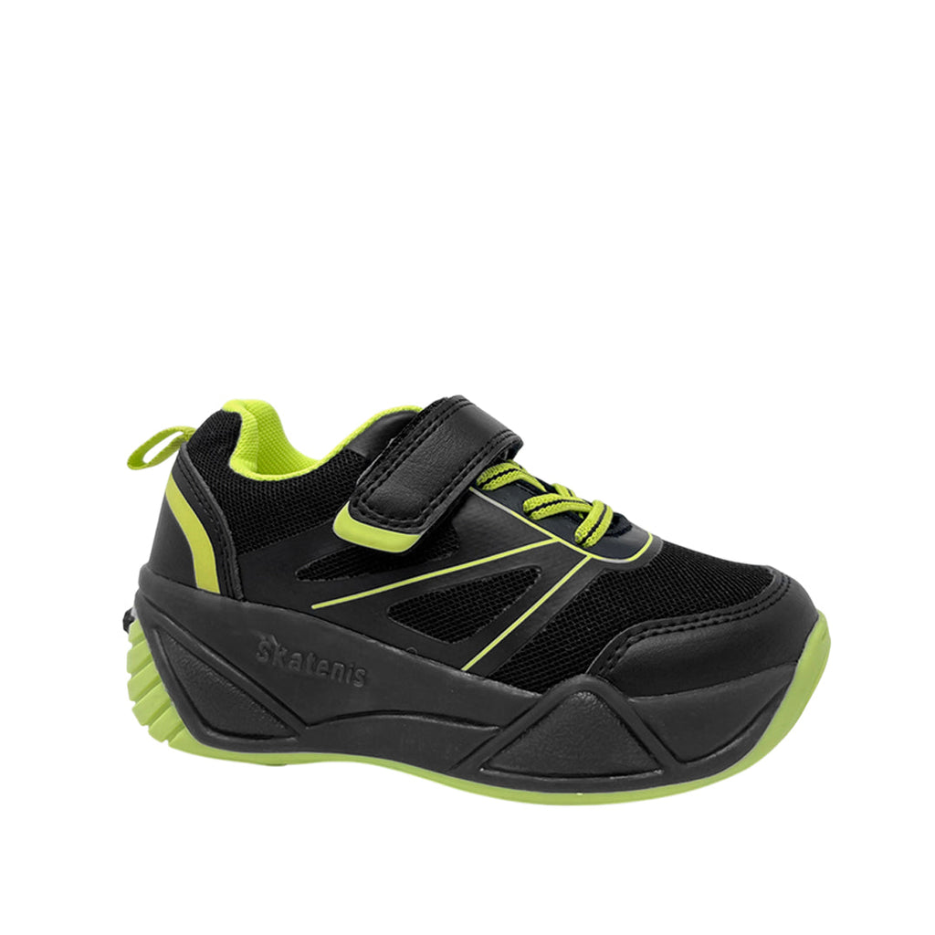 Sneakers con luces Lime para niño color negro
