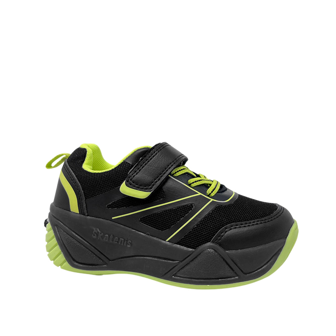 Sneakers con luces Lime para niño color negro