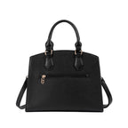 Cartera satchel Lauren para mujer color negro