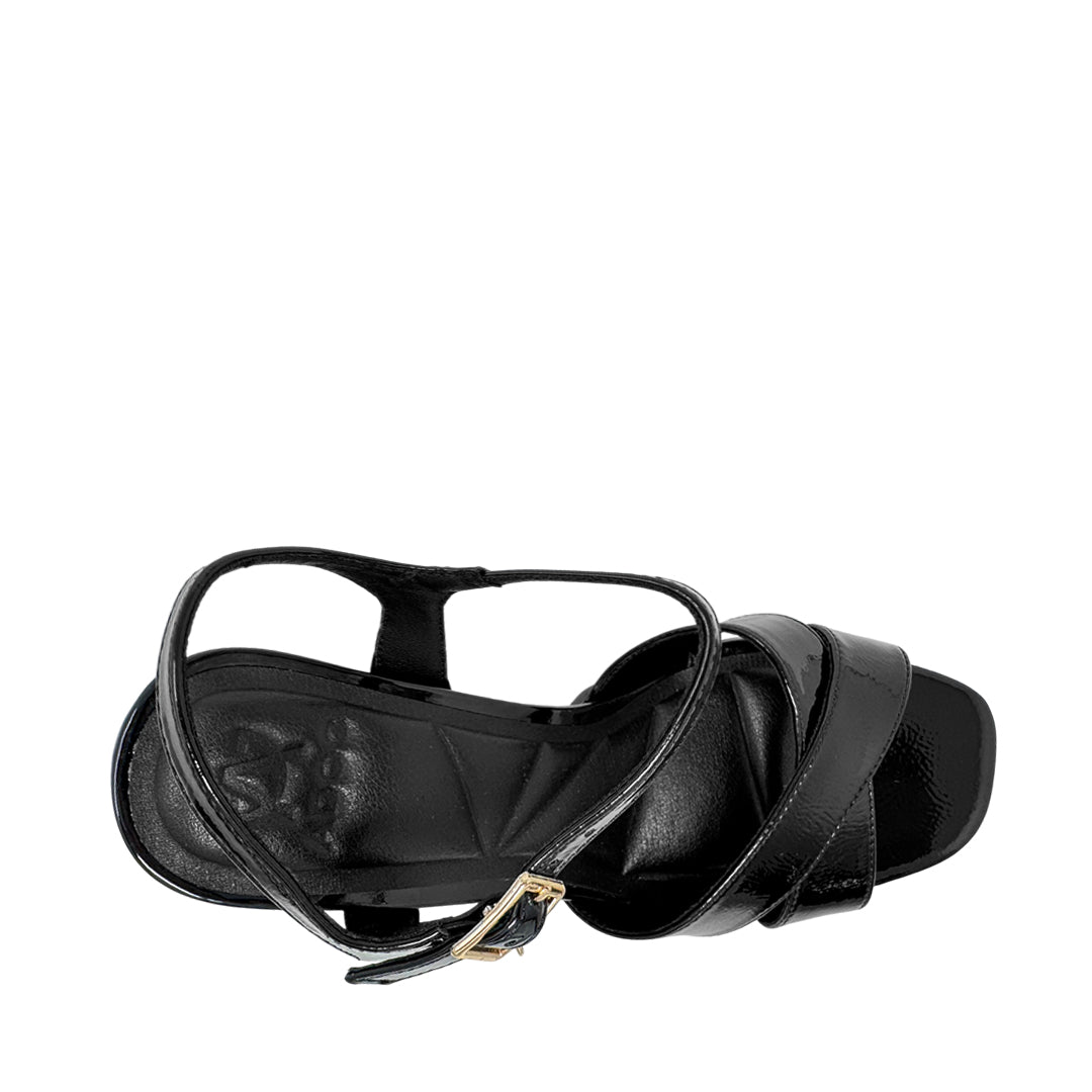 Sandalias de tacón Quilzel para mujer color negro