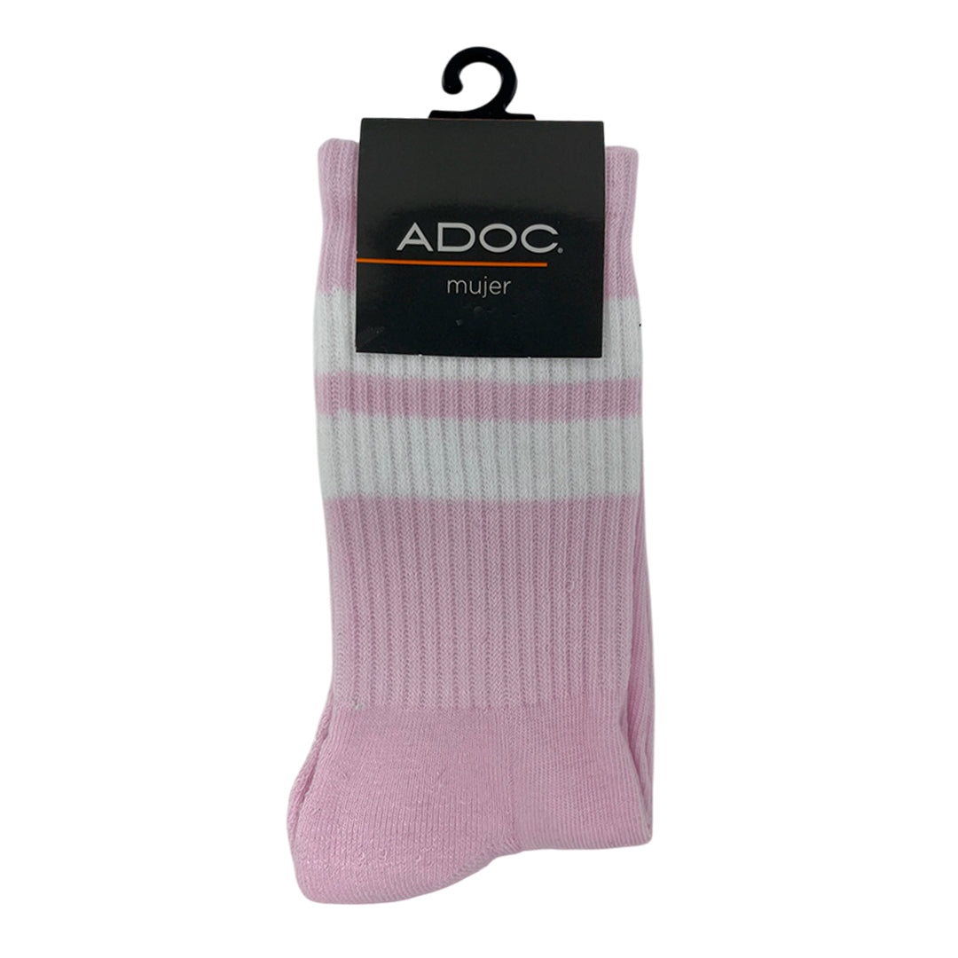 Calcetines Retro para mujer color rosado