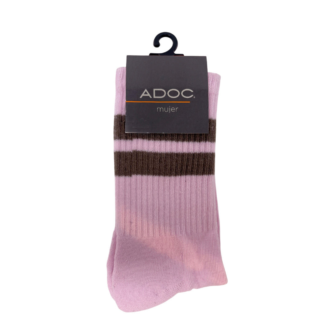 Calcetines Retro para mujer color rosado