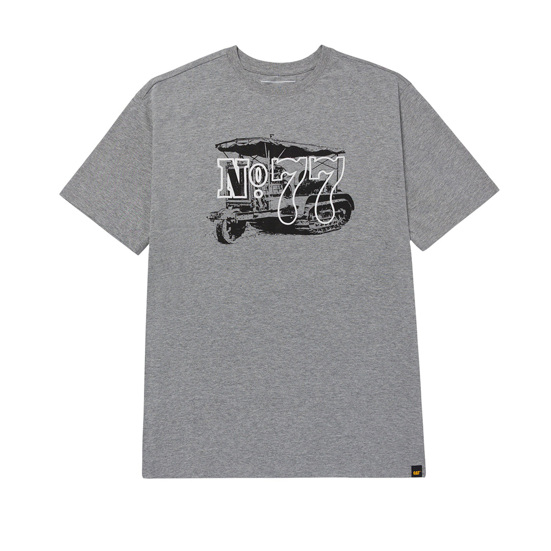 Camiseta Heritage No 77 para hombre color gris
