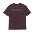 Camiseta Caterpillar Puff para hombre color vino
