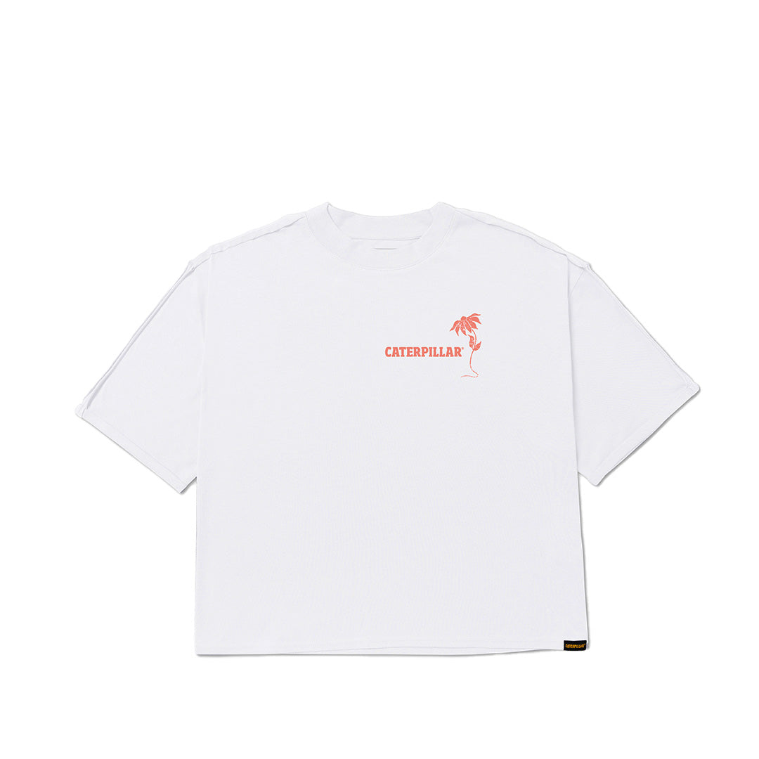 Camiseta Oversize Graphic para mujer color blanco