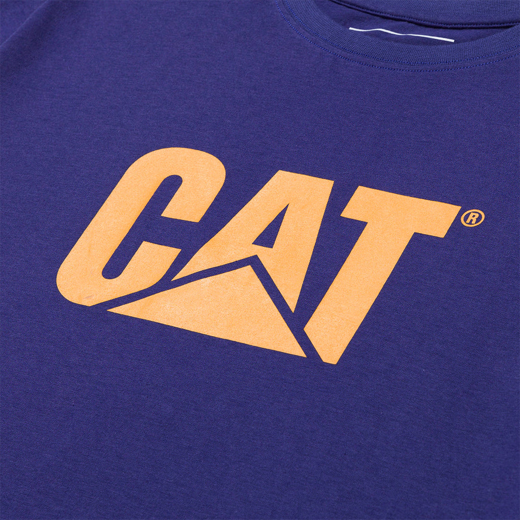 Camiseta Cat Logo para hombre color azul