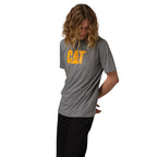 Camiseta Cat Logo para hombre color gris
