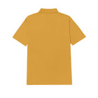 Camisa polo Cat Logo Pique para hombre color amarillo