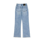 Jeans High-Rise Stovepipe para mujer color denim