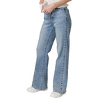 Jeans High-Rise Stovepipe para mujer color denim