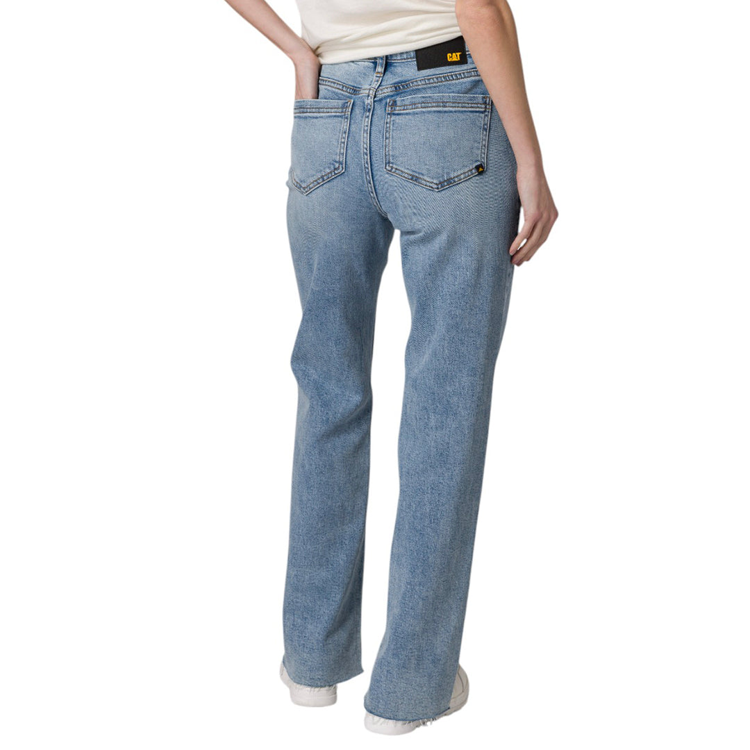 Jeans High-Rise Stovepipe para mujer color denim