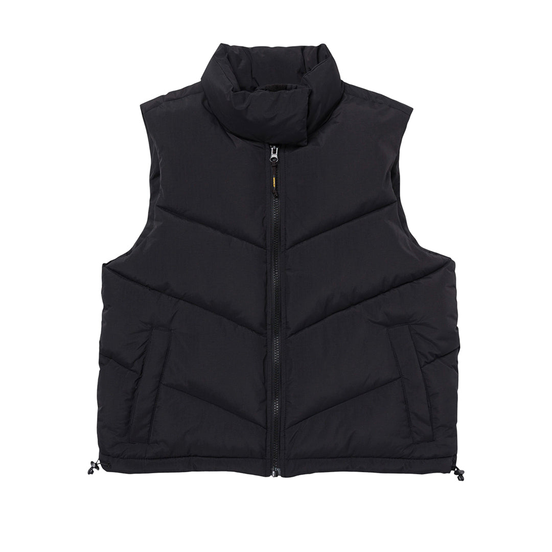 Chaleco Cropped Puffer para mujer color negro