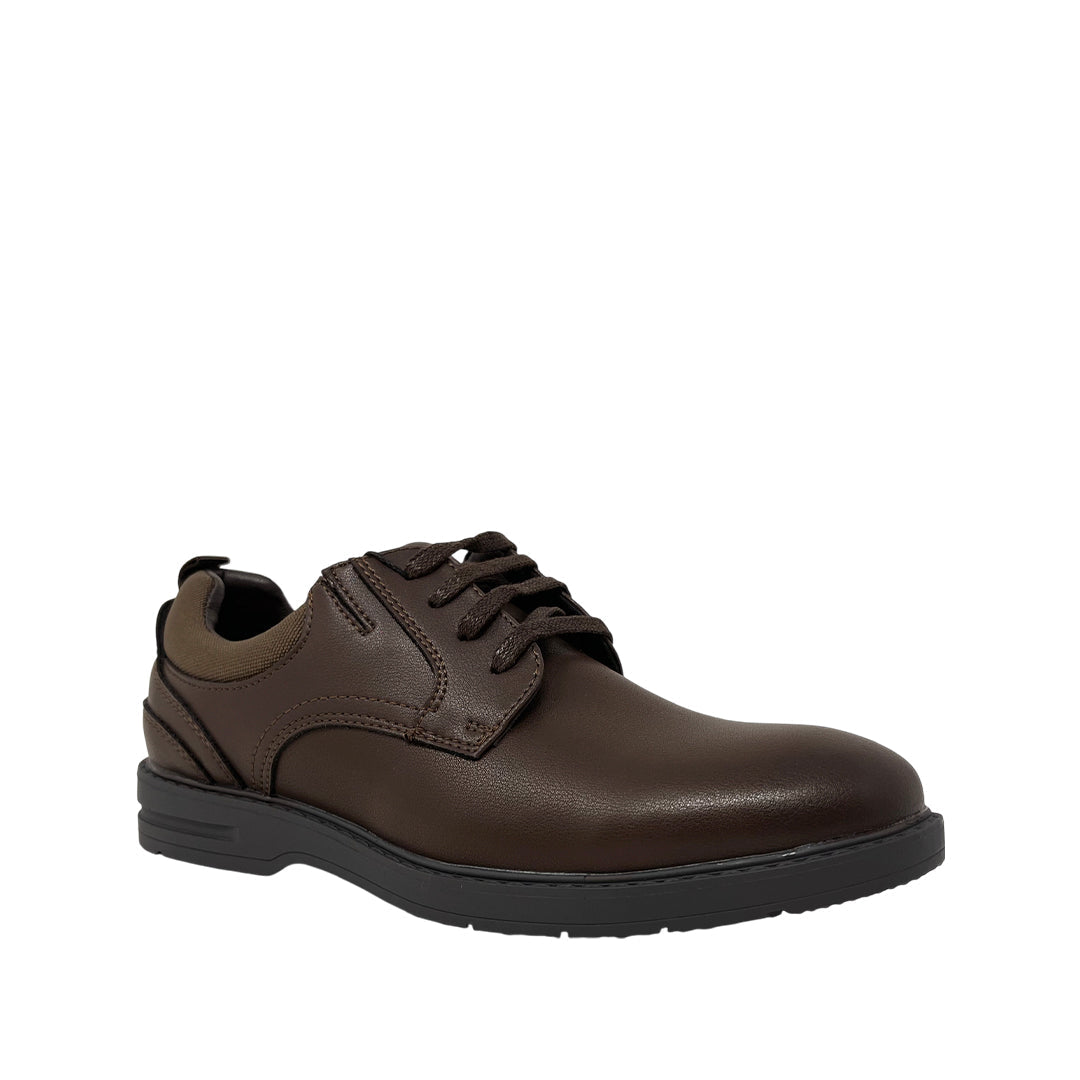 Zapatos escolares Wyatt para niño color café