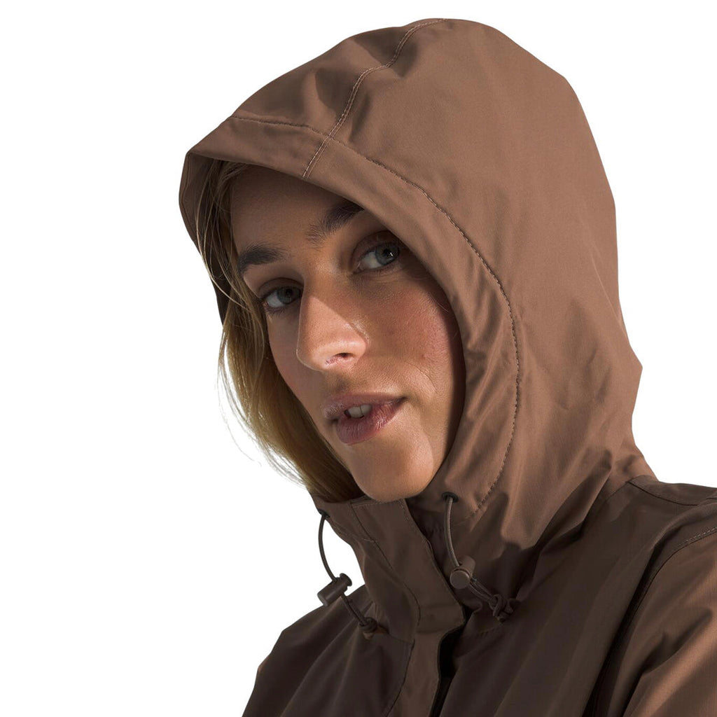 Chaqueta impermeable Antora para mujer color café