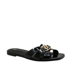 Sandalias slip on Dari para mujer color negro